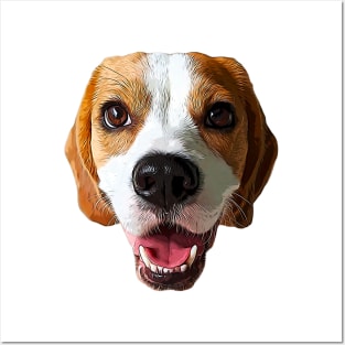 Beagle Head for Beagle Dog Lovers Posters and Art